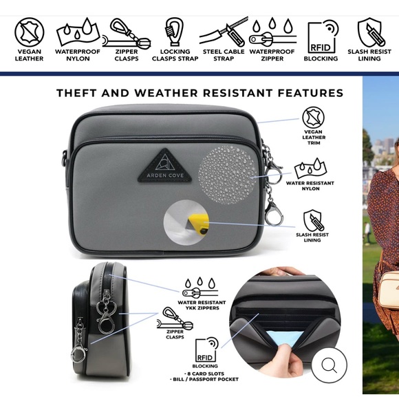 Arden Cove Black Crissy Crossbody - Picture 7 of 8